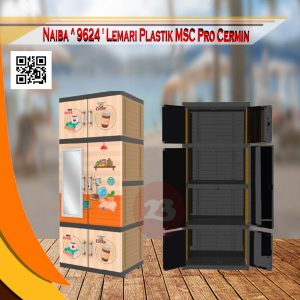 NAIBA ^ 9624 ' LEMARI PLASTIK MSC PRO CERMIN